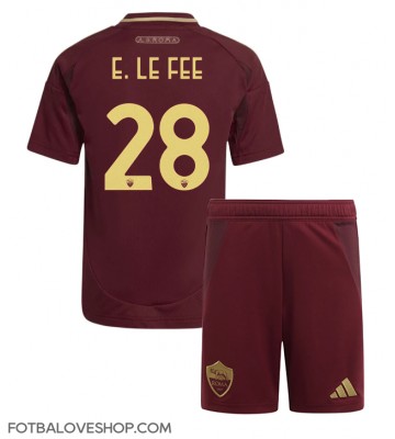 AS Roma Enzo Le Fee #28 Dětské Domácí Dres 2024-25 Krátký Rukáv (+ trenýrky)